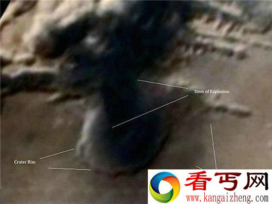 火星文明毁于核爆 探测器拍到核爆炸蘑菇云