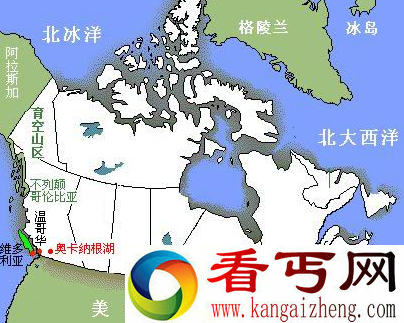 加拿大地图