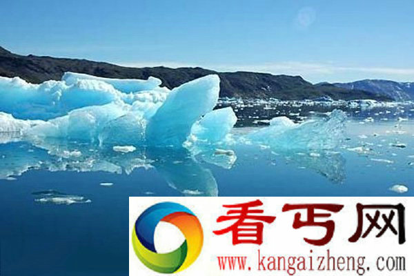 格陵兰岛的冰层