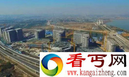 正在建设中的郑州大学第一附属医院新区