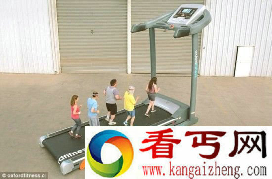 智利公司推出巨型跑步机可容纳10人跑步图