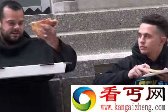 “饥饿路人”向陌生人讨吃仅流浪汉愿分享(图)