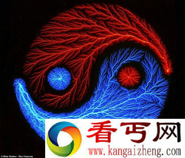 [图文]美雕刻家用五百万伏电压捕捉迷人闪电图案
