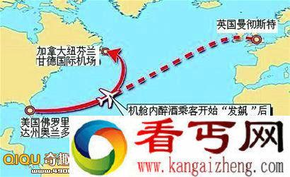 [图文]英国夫妻在9000米高空闹分手 劝架不成紧急迫降