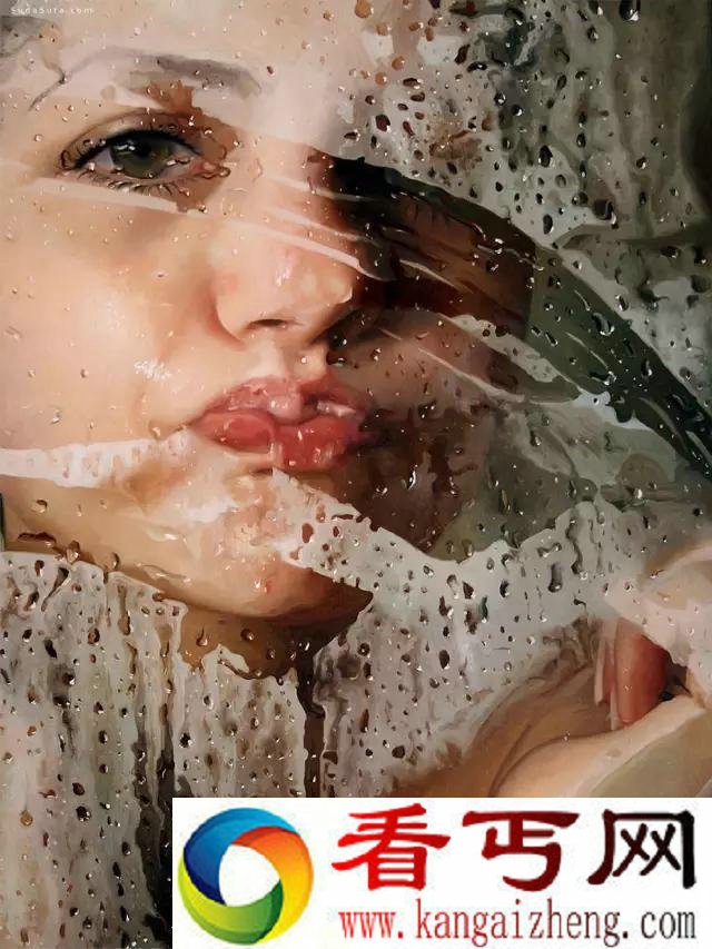 竟能把水画成这样 美女竟穿画的衣服上街