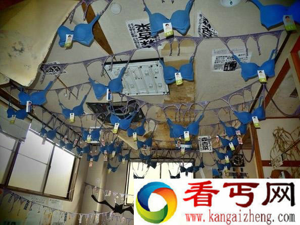 日本诡异内衣寺 挂满上百件胸罩