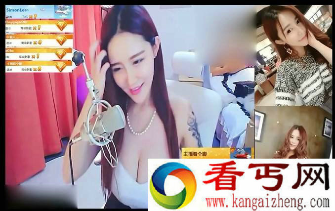 美女主播直播跳舞衣服滑落 爆乳不慎走光