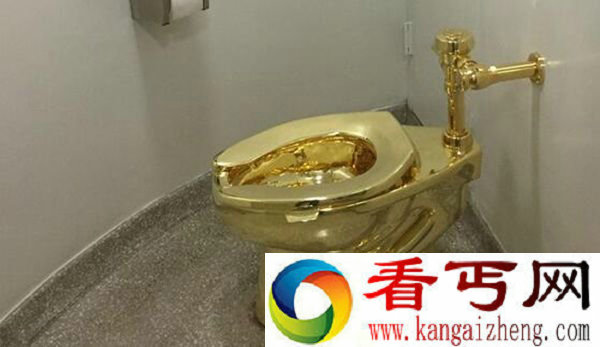 美国博物馆展出18K纯金马桶 让你的屁股瞬间充满贵气