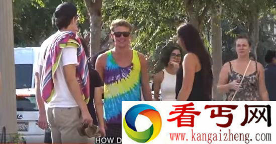 美女恶搞路人 你GG给我摸摸么？