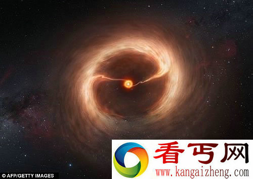 观测到 年轻的行星“狼吞虎咽”恒星气体