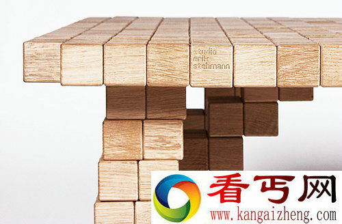 胶水比木头坚固 blocks collection木块像素家具来自荷兰设计师