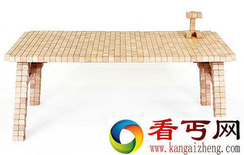 胶水比木头坚固 blocks collection木块像素家具来自荷兰设计师