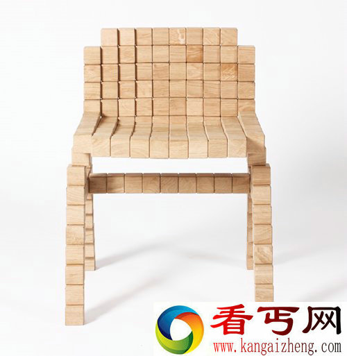 胶水比木头坚固 blocks collection木块像素家具来自荷兰设计师