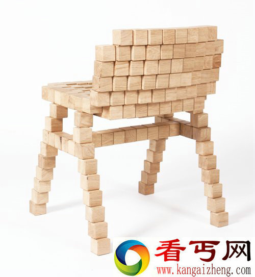 胶水比木头坚固 blocks collection木块像素家具来自荷兰设计师