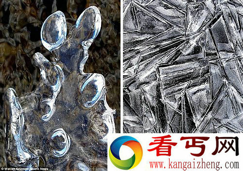 不一样的想象 冰晶自然成型的美照