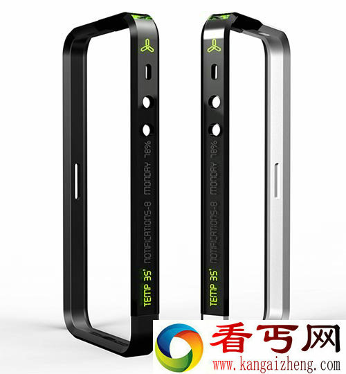 带提醒屏幕的iPhone壳 手机边框也能显示时间