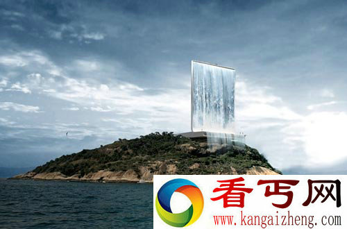 太阳能瀑布 能蹦极还能发电