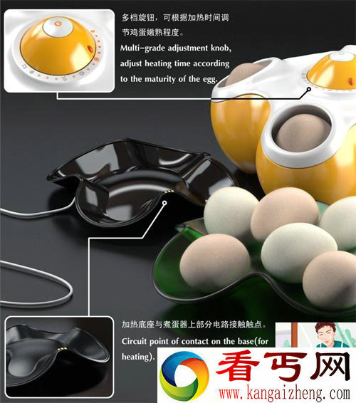 便捷的煮蛋器 可根据喜好调节嫩熟程度