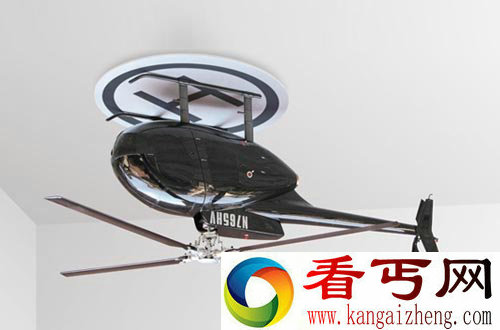 直升机吊扇 你们城里人真会玩