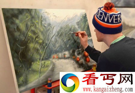 傻傻分不清楚！让你真假难辨的雨天车窗油画