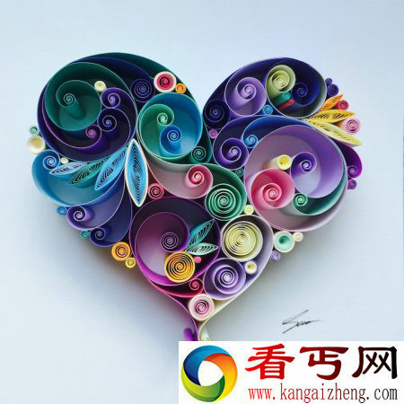 这些美轮美奂的图案竟是用纸卷出来的？