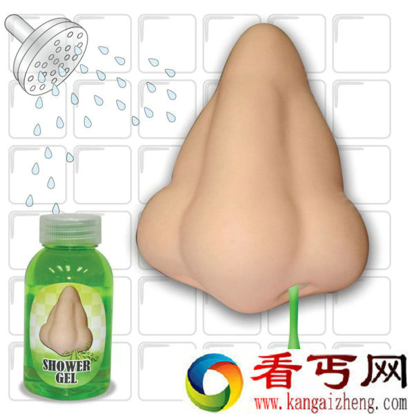 鼻子造型的皂液盛放盒