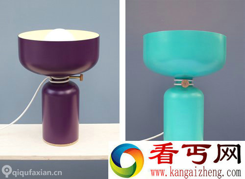 油灯的灵感 Table Lantern台灯 整体设计和颜色很有现代感