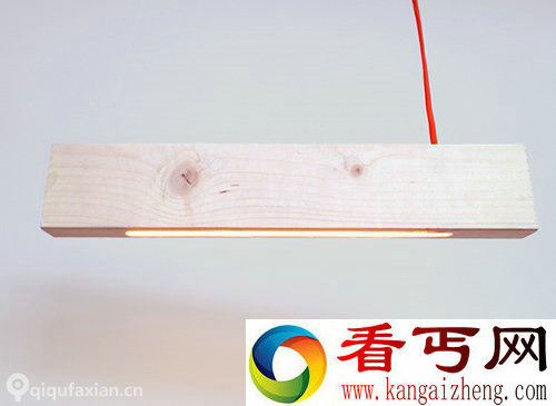 2x4 一块木 一盏灯 一盏原木吊灯设计有了自然的味道