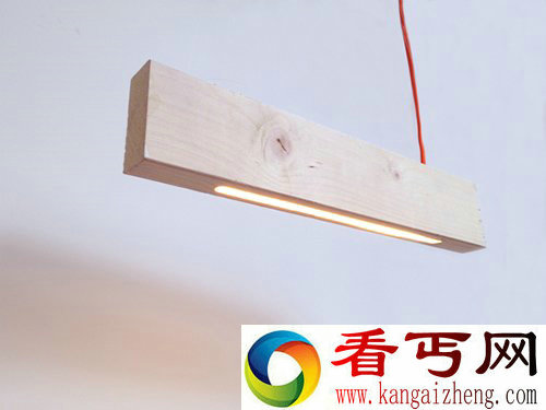 2x4 一块木 一盏灯 一盏原木吊灯设计有了自然的味道