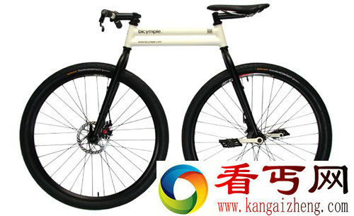 缩短轮距 bicymple无链自行车 允许更大的机动性
