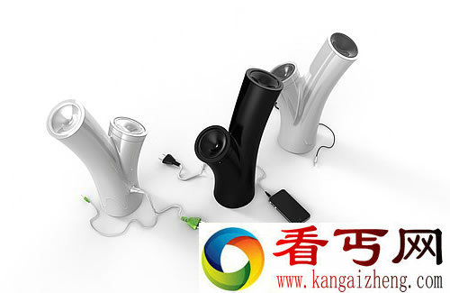 树桩音箱 房间的艺术品 可以连接各种音频设备