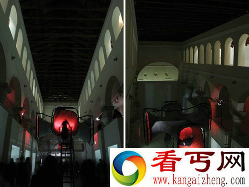 tuft pula 大型交互雕塑 用粘合材料来塑造的