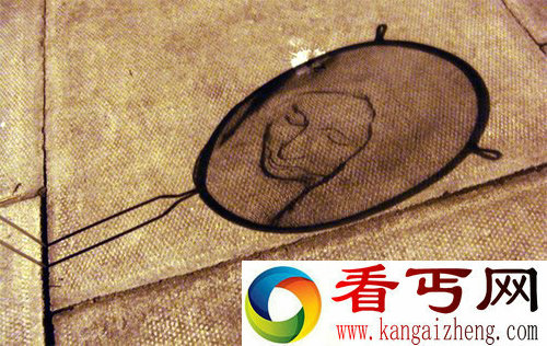 “网开一面” 有趣的漏网艺术 栩栩如生的“漏网人脸”