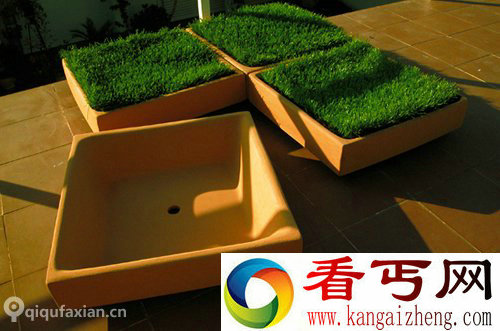 草砖 绿色你的阳台 方便用户随时随地的拆除和新建