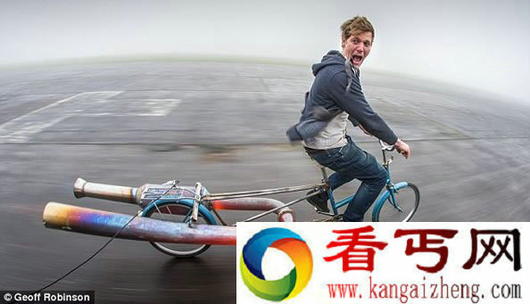 可能是世界上最危险的自行车 将喷气式发动机安装在自行车上