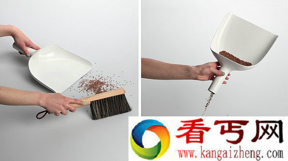 SWEEPER&DUSTPAN 简单的清理 直接从簸箕手柄倒出