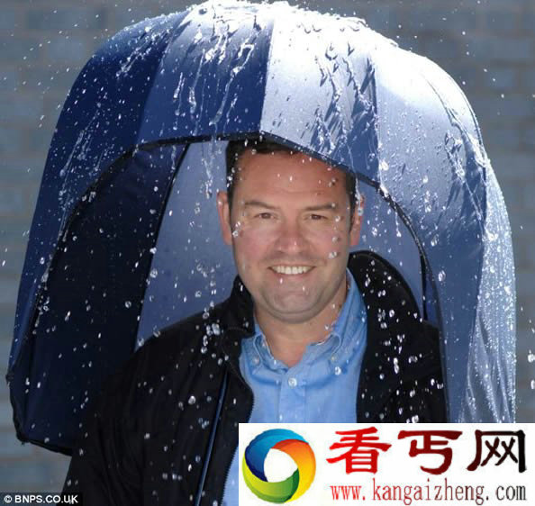 Rashader头盔雨伞可折叠 七级大风也不怕