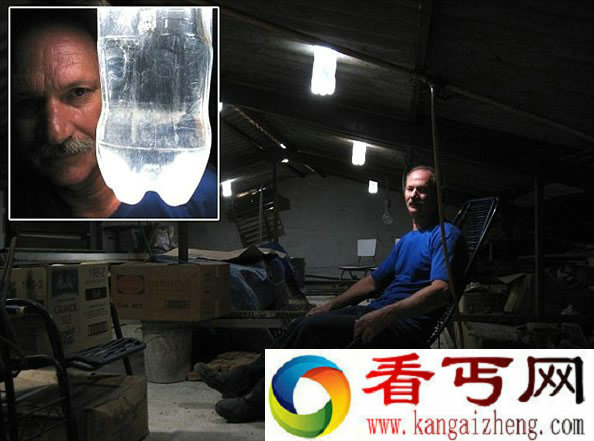塑料瓶装水加漂白剂 无需电能便实现白天室内照明