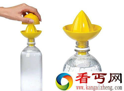简单的榨个汁 可以直接插入任何的矿泉水瓶