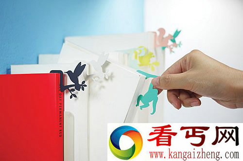 jungle bookmark“动物书签” 书籍上的“动物园”