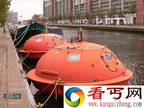 水上胶囊旅馆 海上石油平台救生筏