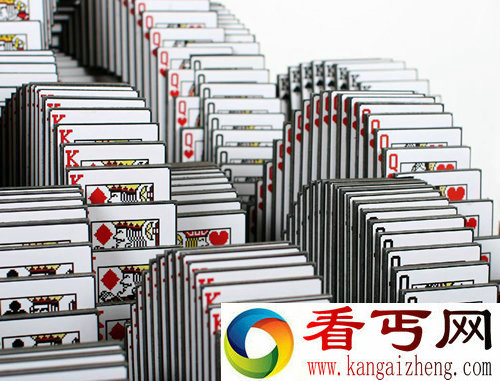 创意沙龙三维雕塑 经典纸牌游戏