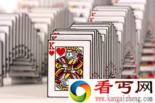 创意沙龙三维雕塑 经典纸牌游戏