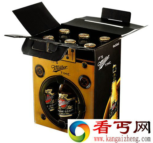 Miller 复古的啤酒包装 设计特色很明显