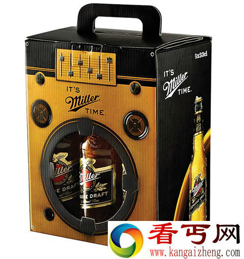 Miller 复古的啤酒包装 设计特色很明显