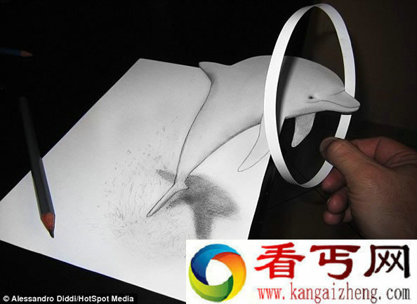 一支画笔绘制的3D画 栩栩如生