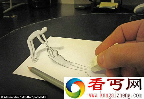 一支画笔绘制的3D画 栩栩如生