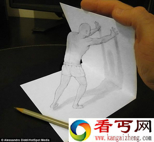 一支画笔绘制的3D画 栩栩如生