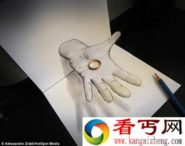 一支画笔绘制的3D画 栩栩如生