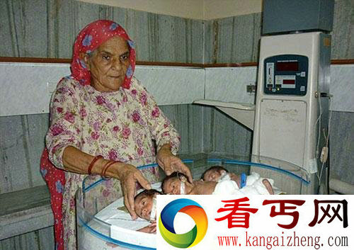 印度72岁老太生子 丈夫已近八旬